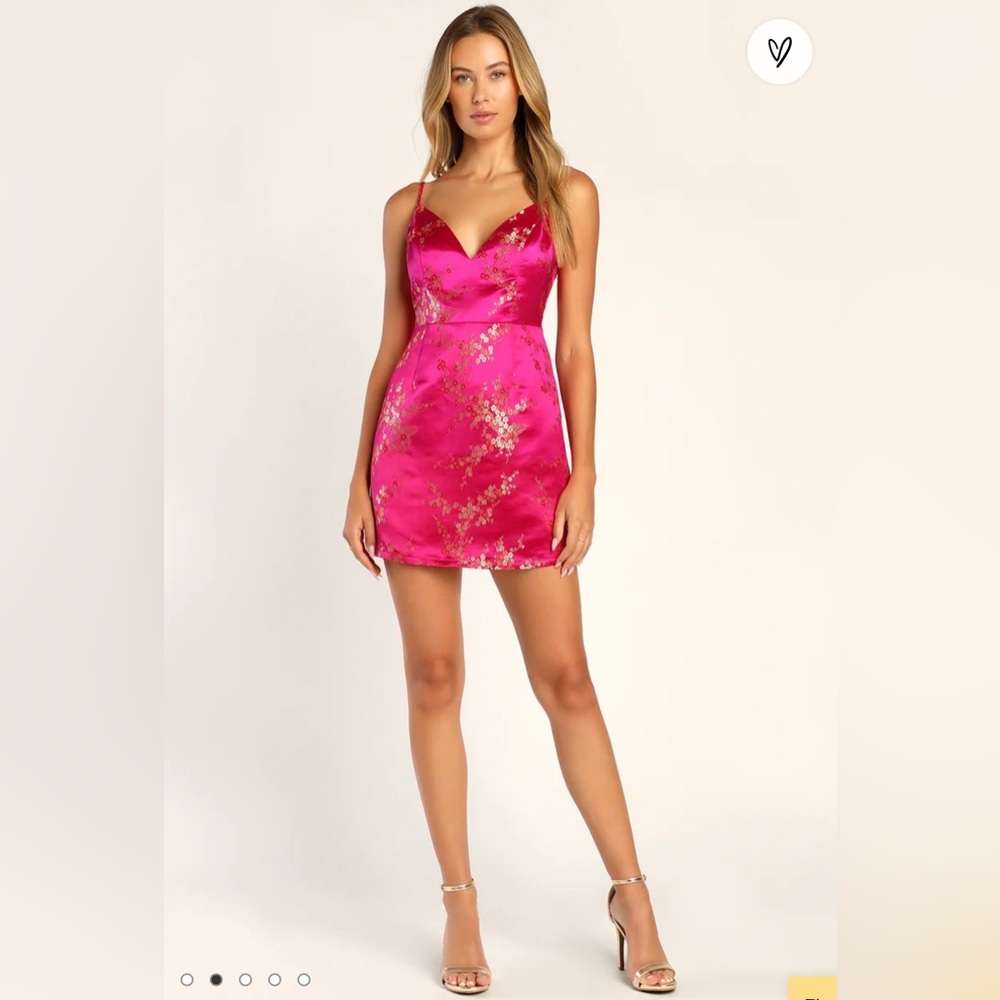 Lulus - Cherry Blossom Mini Dress